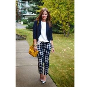 GAP Slim Cropped Ankle Trousers Pants Navy Size 10